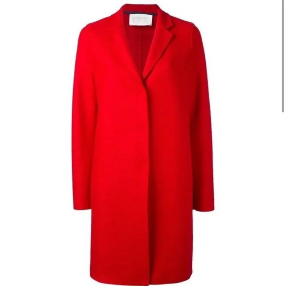 Harris Wharf London Cocoon pressed wool coat - Picture 1 of 13